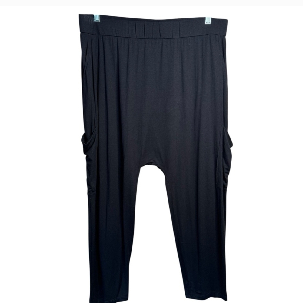 Eileen Fisher Black Cargo Harem Relaxed Pants Size 2X